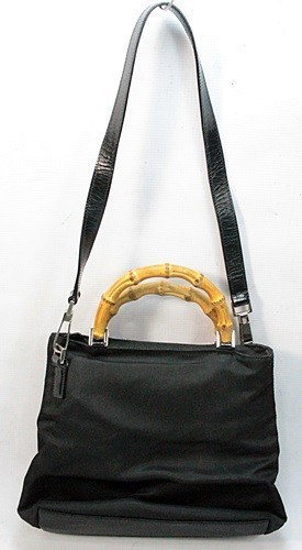 GUCCI Vintage Black Nylon Handbag from Goodwill Online Auction