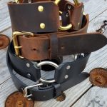 buckle and hide leather