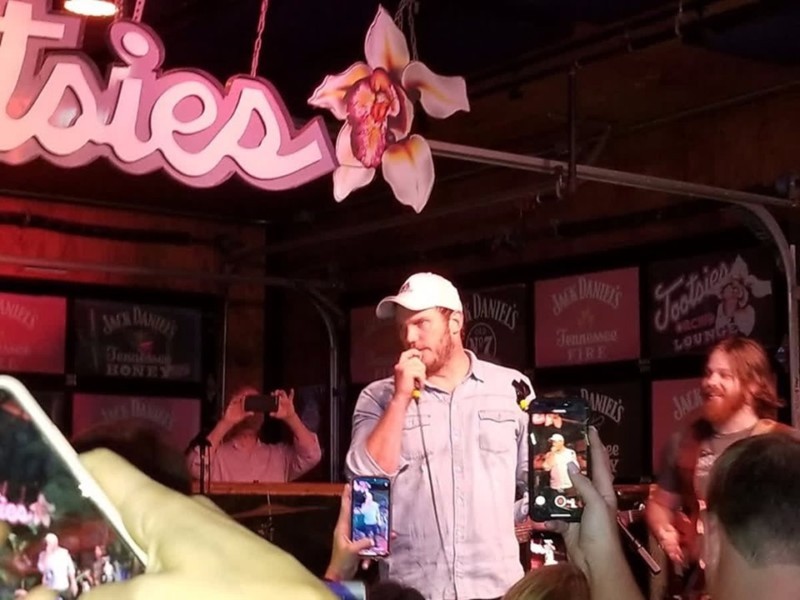 Chris Pratt Sings at Two Nashville Honky Tonks