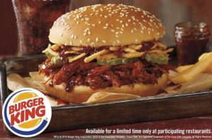 Pulled Pork King at Burger King