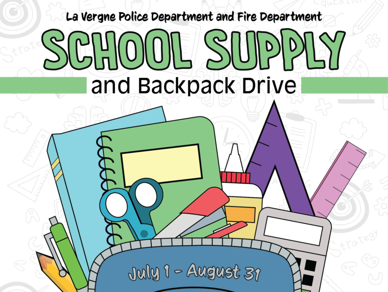 school supply and backpack drive