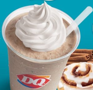 New Cinnamon Roll Shake at Dairy Queen