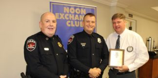 Noon Exchange Club Names Officer of the Year