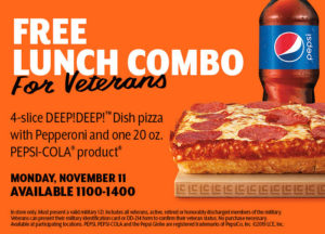 Little Caesars Pizza - Free Lunch Combo - Veterans