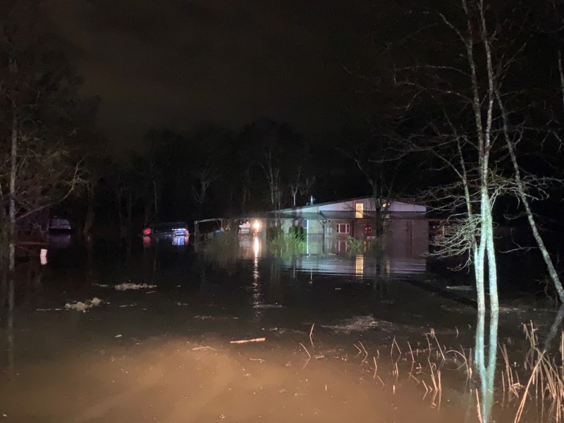 RCFR Completes Six Vehicle Water Rescues and One Rescue from House