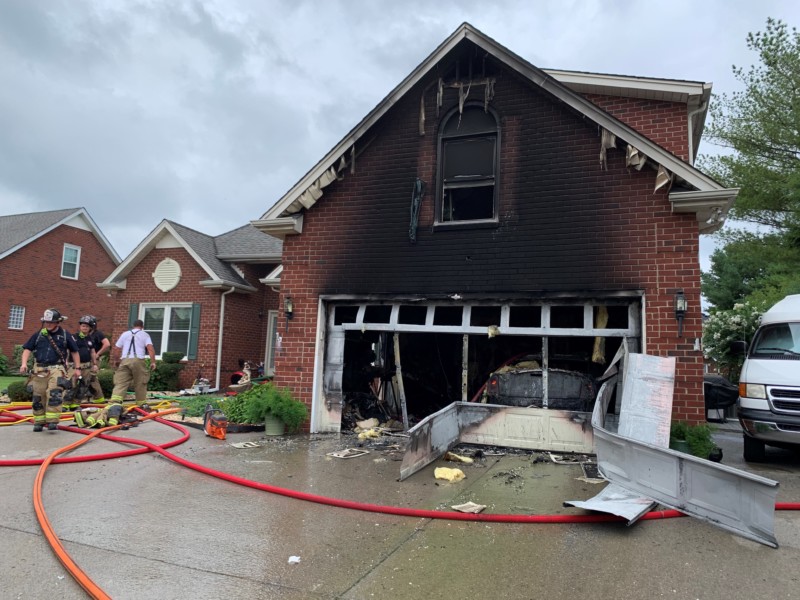 Husband and Wife Escape House Fire Unharmed