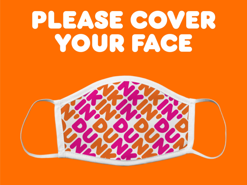 dunkin face covering requirement