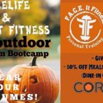 outdoor halloween boot camp at corelife eatery