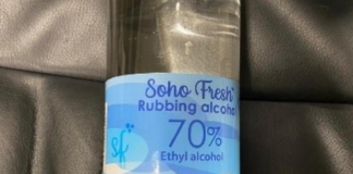 soho fresh rubbing alcohol recall