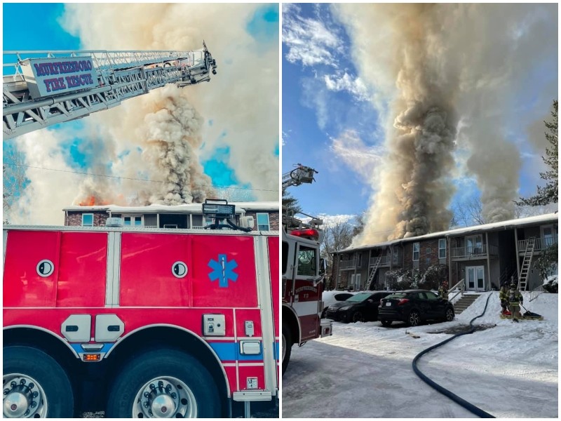 MFRD Respond to E. Kingwood Drive Apartment Fire
