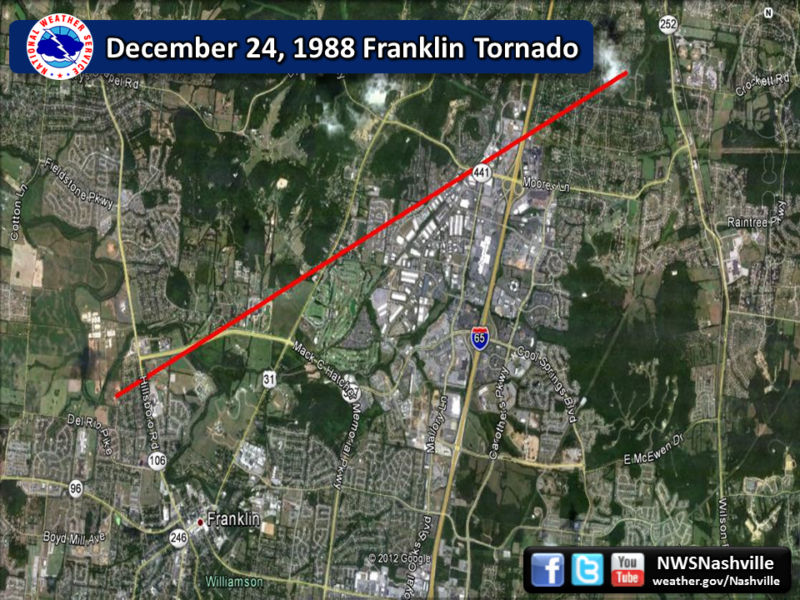 tornado path december 24 1988