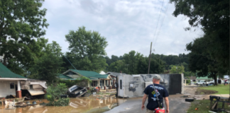flooding in humphreys county from williamson county rescue squad