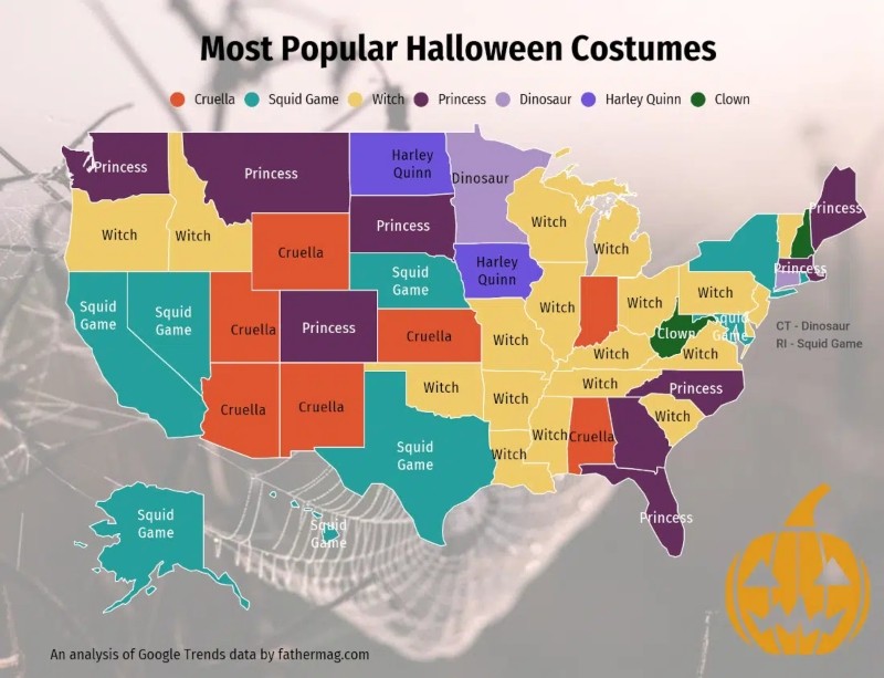 most popular halloween costumes