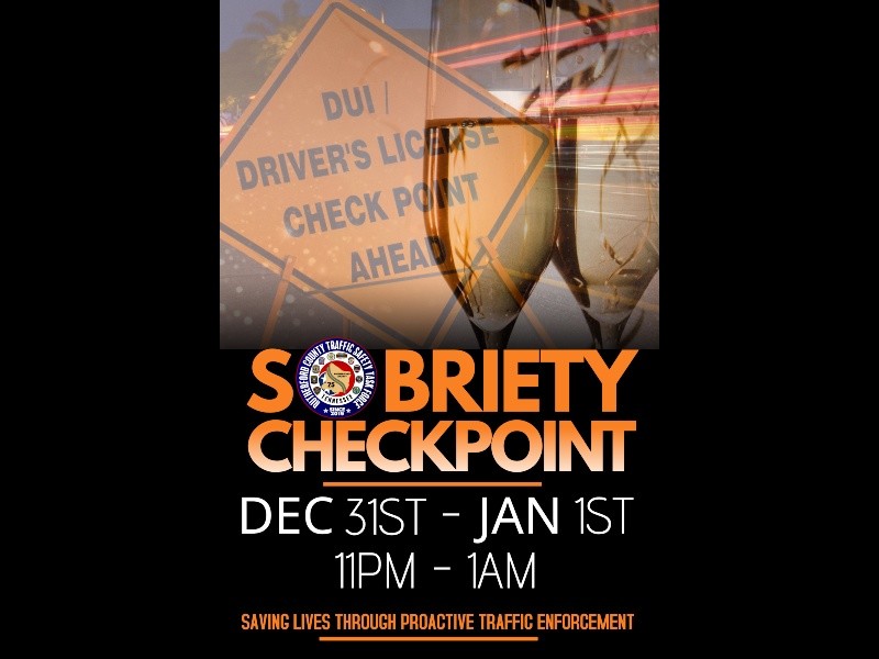 New Year's Eve Sobriety Checkpoint Set for Murfreesboro