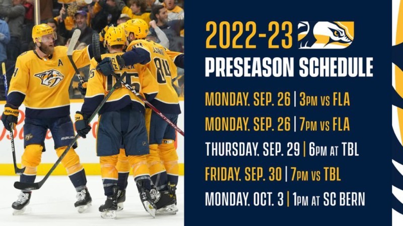 Predators Preseason Tickets On Sale Now - Rutherford Source