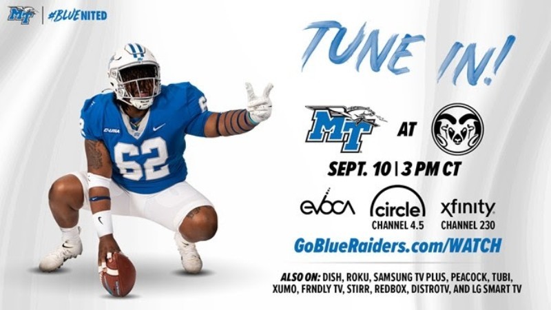 College Football: How to Watch Upcoming MTSU vs Colorado State Game - Rutherford Source