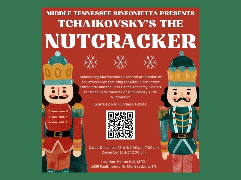 The Middle Tennessee Sinfonietta Presents The Nutcracker December 17-18 -  Rutherford Source