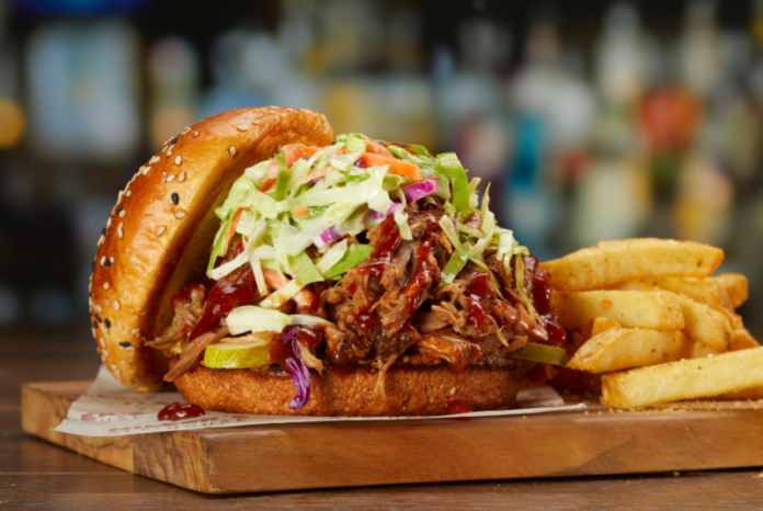 Pulled Pork Sandwich from Miller's Ale House