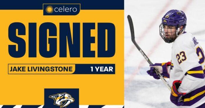Predators Sign Jake Livingstone to One-Year, Entry-Level Contract