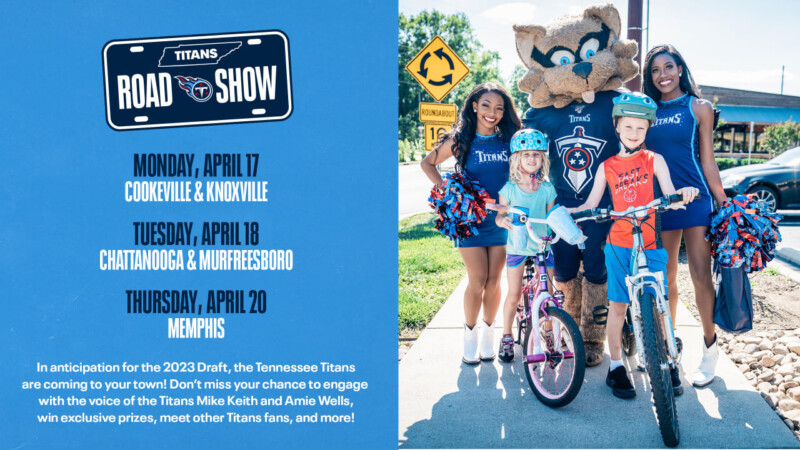 Tennessee Titans Announce 'Titans Road Show 2023' Tour Stops - Rutherford  Source