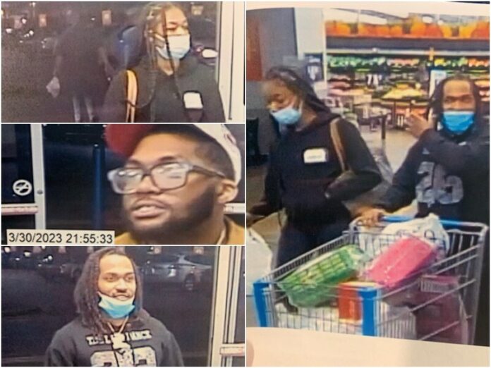 Murfreesboro Detectives are attempting to identify three persons of interest in a theft case at Walmart.