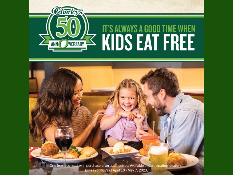 O’Charley’s Celebrating 50th AnnO’versary, Brings Back Kids Eat Free ...