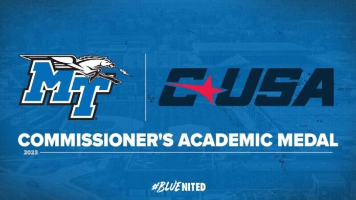 Conference USA awards 66 Blue Raiders with Commissioner's Academic Medal
