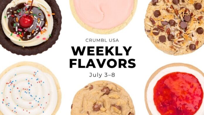 Crumbl Cookie Weekly Menu Through July 8, 2023