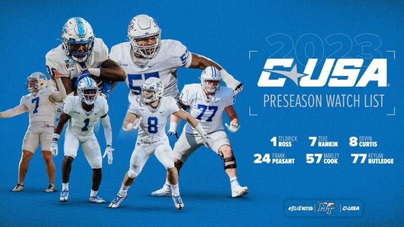 Six Blue Raiders on CUSA Preseason Watch List - Rutherford Source