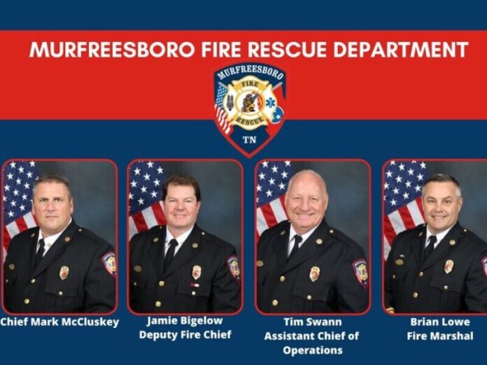 Murfreesboro Fire Rescue Department Chief Names Command Staff