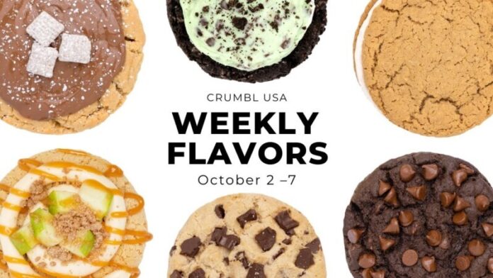 Crumbl Cookies Weekly Menu Through October 7, 2023