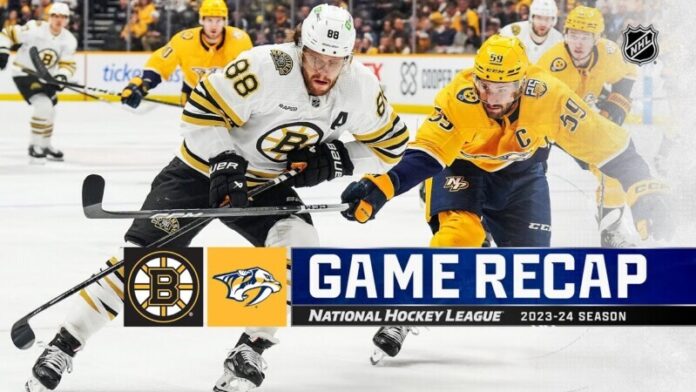 Predators Offense Stymied in Shutout Loss to Bruins