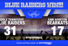 Middle Tennessee Dominates Second Half to Defeat Sam Houston mtsu