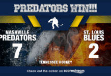 Predators Erupt for Seven Goals in Dominant Victory Over Blues