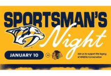 Nashville Predators’ Sportsman’s Theme Night Nashville Predators vs. Chicago Blackhawks