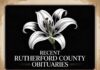 Recent Rutherford County Obituaries for August 4, 2026